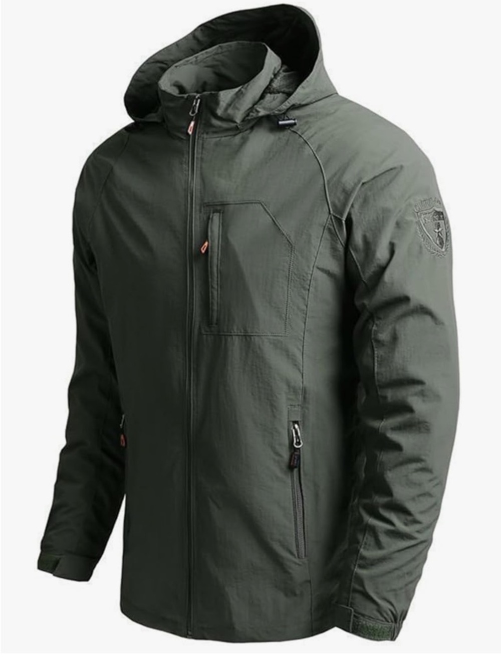 BRAND NEW Mediun Men's Windbreaker Hiking Jacket - Olive Green
